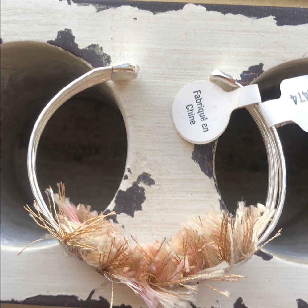 Free People silver fringe cuff bracelet NWT - Picture 4 of 6